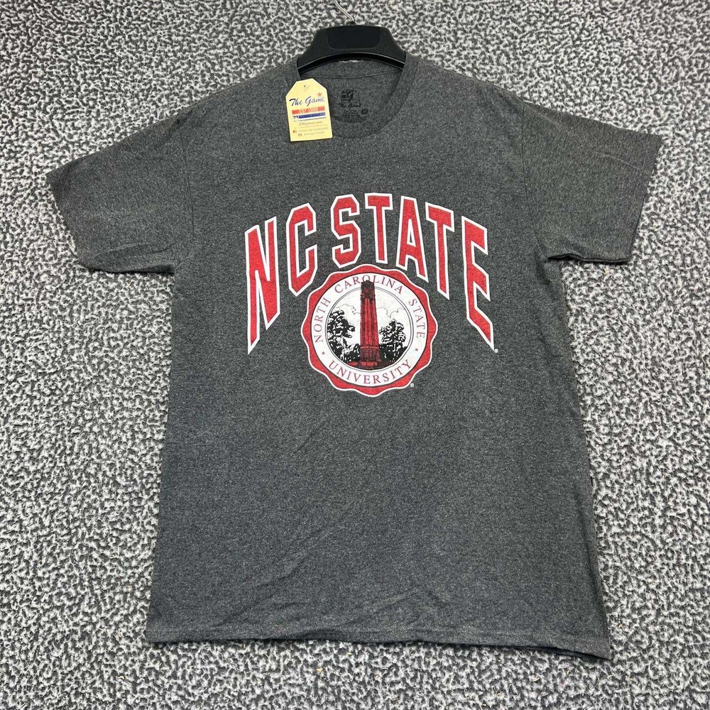NC State University Shirt Men Medium Gray The Game Short Sleeve New M